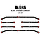 INJORA High Clearance Front 4 Links Set for SCX24 JLU AXI00002 C10 AXI00001 Bronco Axial 1/24 RC Crawler Car, 8PCS(Black)