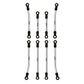 INJORA High Clearance Links - Stainless Steel Chassis Links Set for 1/18 RC Crawler Redcat Ascent-18 Upgrade