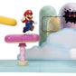 Super Mario Cloud World Diorama Set With 2.5' Running Mario Action Figure