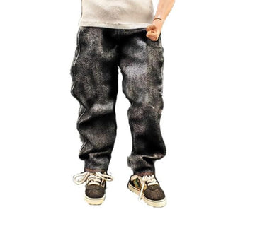 Meetoget 1/6 Scale Male Figure Doll Denim Black Jeans Pants Clothes For 12 Inch Action Figure Pm104Us,Black
