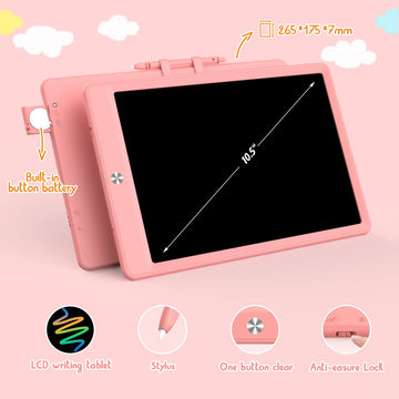 Bukebu Lcd Writing Tablet Doodle Board, Colorful Drawing Pad, Electronic Drawing Tablet, Drawing Pads,Travel Gifts For Kids Ages