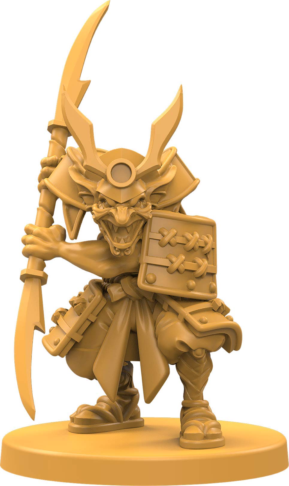 Steamforged Games Godtear Jeen - The Wandering Warrior, Golden Steel Miniature, Model SFGT-022