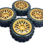 KT202316 Brown 1/10 Scale On Road Flat Car Wheels and Rubber Tires hex 12mm 4pcs (unglued) for HPI GT3 RS4 kyosho FW06
