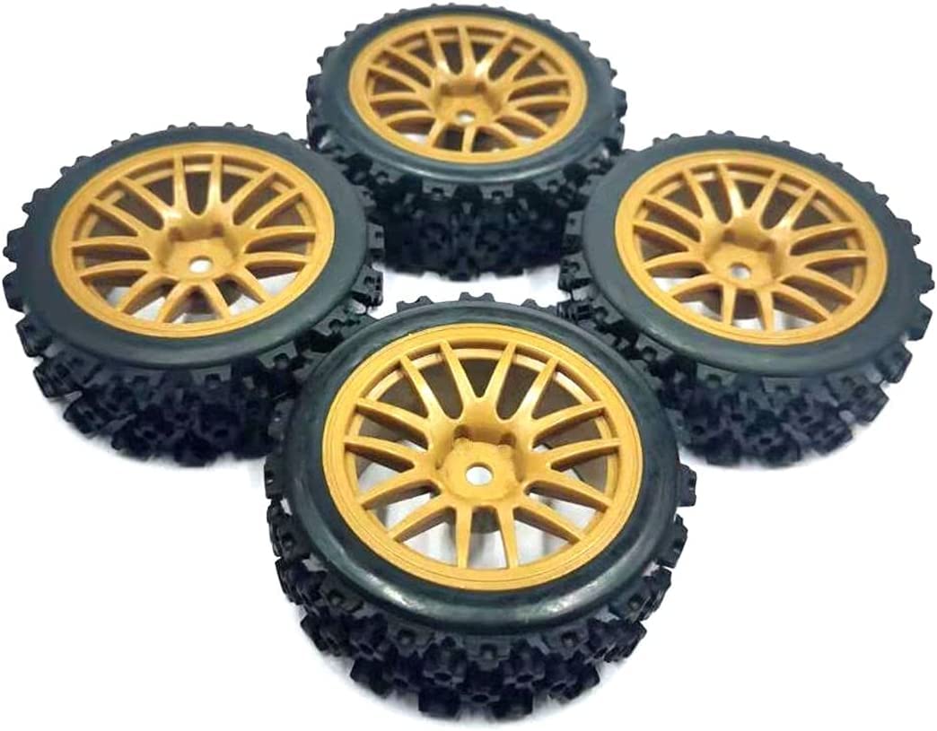 KT202316 Brown 1/10 Scale On Road Flat Car Wheels and Rubber Tires hex 12mm 4pcs (unglued) for HPI GT3 RS4 kyosho FW06