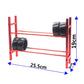 Share Goo RC Car Metal Tire Rack Wheel Tyre Storage Shelf Compatible with Traxxas TRX-4 Axial SCX10 D90 RC Crawler Car 1.9inch 2