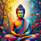 Tulip N Turtle Buddha Glow Diy Acrylic Paint By Number Kit For Adults Beginner Canvas Painting By Number Acrylic Painting. Wall 