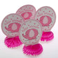 Unique Baby Shower Elephant Honeycomb Decorations, 6, Pink