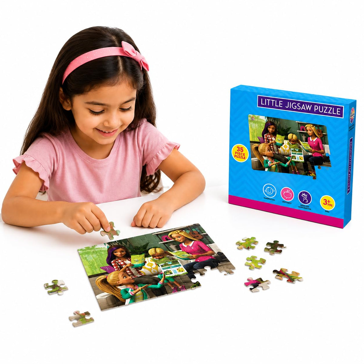 Little Jigsaw Puzzle for Kids 3+ Years, 35 Pieces Educational Puzzle Game | Learning and Brain Development Toy, Hand Eye Coordin