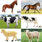Farm Animals 53Pcs Realistic Plastic Playset With Fences, Building Blocks, Educational Toys For Boys & Girls, Toddlers Cupcake Topper Set