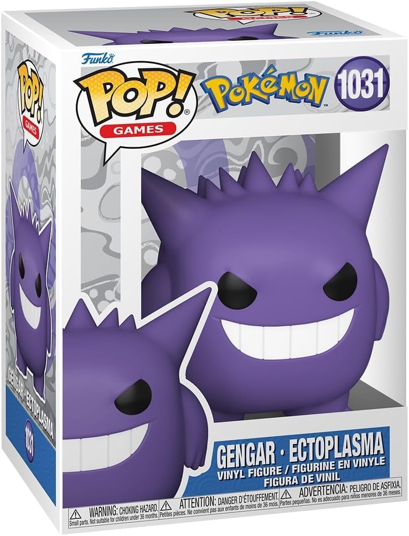 Pop Games: Pok  Mon - Gengar (Ectoplasma) Funko Vinyl Figure (Bundled With Compatible Box Protector Case), Multicolor, 3.75 Inch