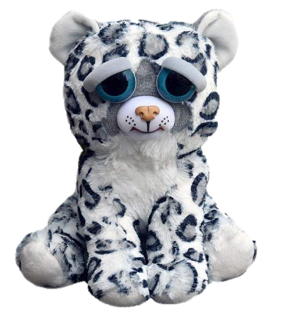 William Mark Corp Feisty Pets Lethal Lena Plush Snow Leopard 8.5" Multi-colored Polyester