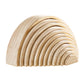 Merryheart Wooden Rainbow Stacking Toy, 12 Piece Natural Wood Rainbow Stacker, Extra Large Rainbow Stacking Toy, Nesting Puzzle 