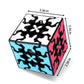ALaLatois Gear Cube 3x3 with Three-Dimensional Gear Structure Magic Cube 3x3x3 Puzzles Toys (60mm) Brain Teaser Puzzle Game Toy