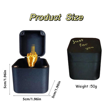 Exqdynm Surprise Finger Gift In A Box - Annoying Yet Fun Gag Gift. Spoof Hand Prank Pop-Up Box Christmas Novelty Fun Prank Gift