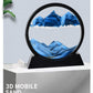 Sofliy 7In Black And White 3D Dynamic Sand Art Liquid Motion, Moving Sand Art Picture Round Glass 3D Deep Sea Sandscape In Motio