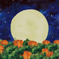 Halloween Background Moon Pumpkin Starry Night Decoration Banner Halloween Pumpkin Field Party Backdrop (7x5ft)