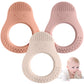 Eascrozn 3 Pack Baby Teething Toys, Food Grade Silicone Teethers For Babies 3-6 6-12 Months, Avocado Shape Baby Teether With Eas