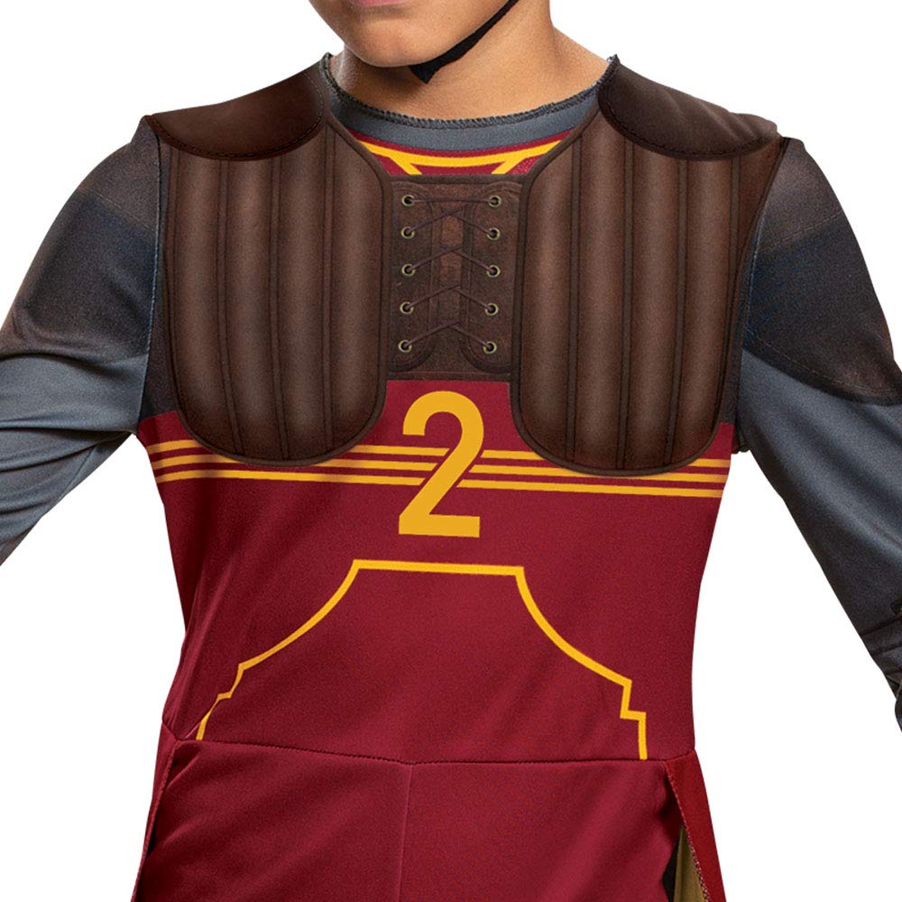 Ron Weasley Quidditch Costume For Kids, Classic Harry Potter Boys Outfit, Children Size Medium (7-8) Red