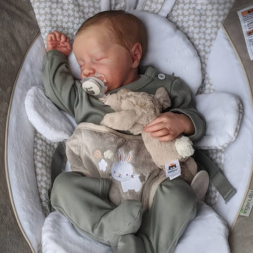 Charex Realistic Reborn Baby Dolls - Lifelike Therapy Doll 18 Inch Sleeping Newborn Real Baby Doll, Christmas Birthday Gift Set For 3+ Years Old Kids Girls Boy Toys