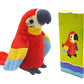 Talking Parrot Plush Toy, Repeat What You Say Funny Kids Stuffed Toys, Birthday Gift Kids Early Learning Animal Toy Electronic T