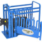 Little Buster Toys Squeeze Chute - Priefert Squeeze Chute With Sliding Gates In Blue, 1/16Th Scale