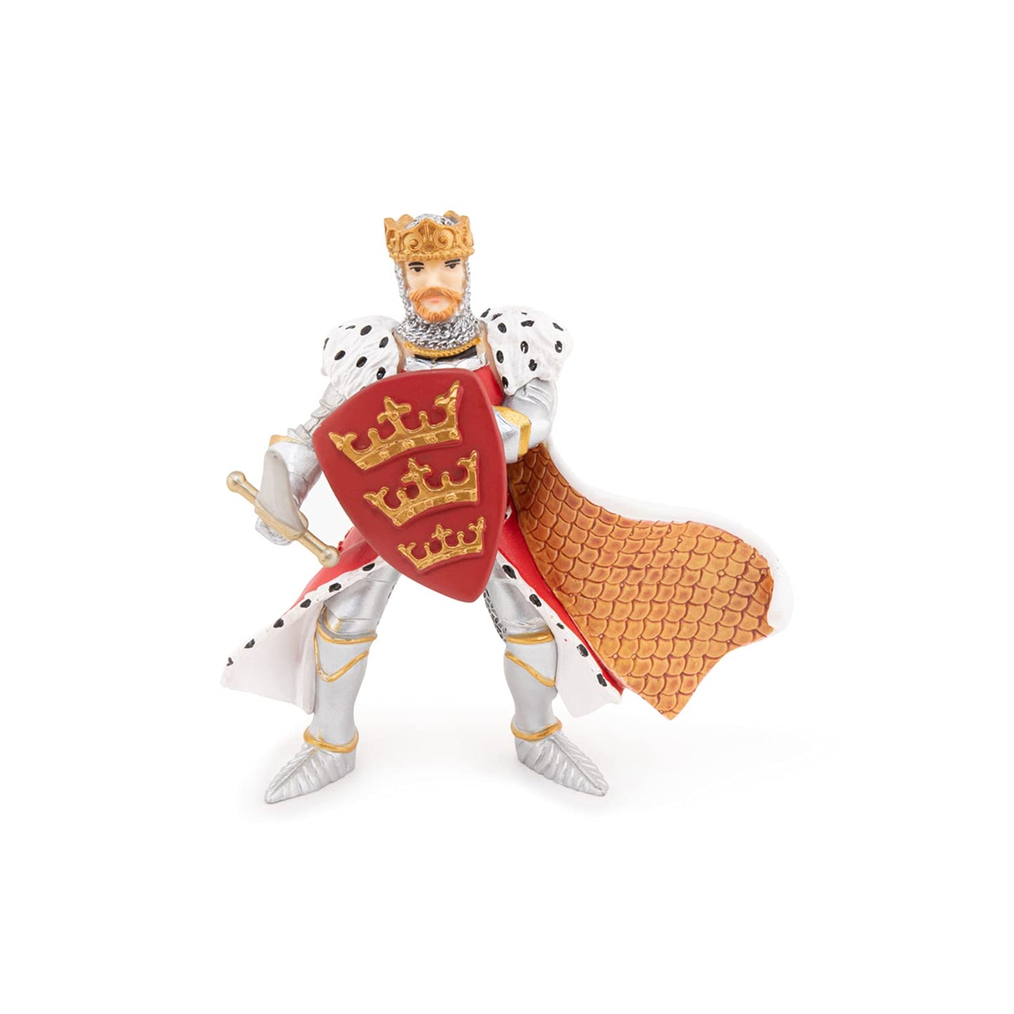 Papo -Hand-Painted - Figurine -Medieval-Fantasy -Red King Arthur -39950 - Collectible - For Children - Suitable For Boys And Gir