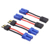 rflaueo 4pcs Compatible with TRX to EC5 Male Female RC Connector Adapter with 14awg 2in Wire(E44-4)