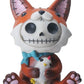 Furrybones Fen Signature Skeleton in Fox Costume Holding a Chicken