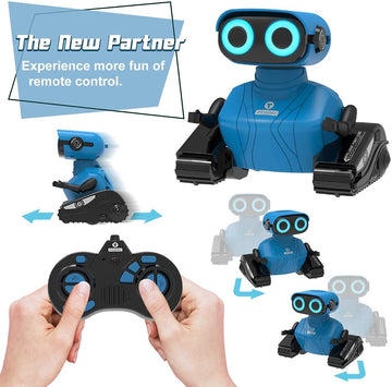 KaeKid Robots for Kids, 2.4Ghz Remote Control Robot Toys with LED Eyes & Flexible Arms, Dance & Sounds, RC Toys for 3 4 5 6 7 8