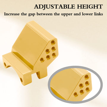 OGRC Adjustable Height Rear Axle Truss Upper Link Mount Brass Link Bracket for Axial SCX24 C10 JLU Gladiator Bronco Upgrade Part