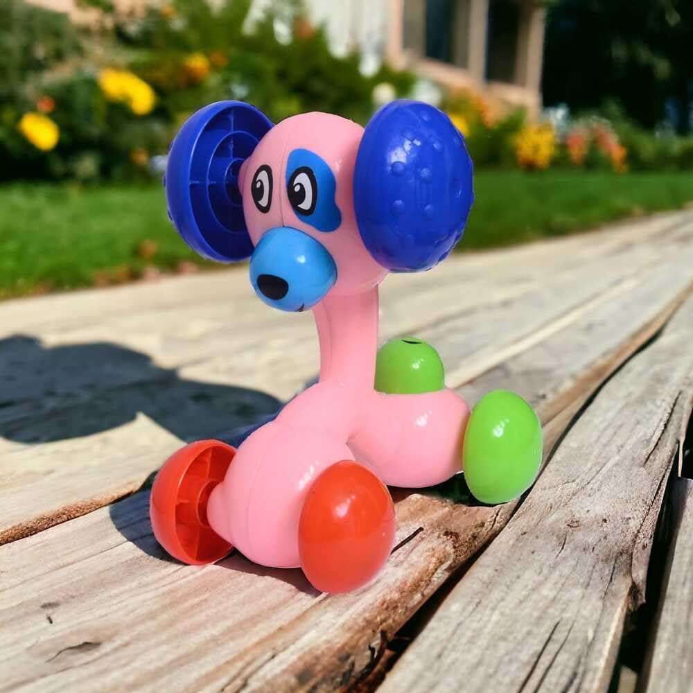 Friction Powered Puppy Dog Toy Car For Toddlers  360 Flip Stunt Action, 3 Face Expressions, No Batteries Needed  Push And Go L