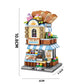 MEIEST Mini City Shop Street View Building Blocks Model Set Creative DIY Simulation Architecture Collection Particle Construction Building Bricks Toy for Kids mature-themed Home Decor (Bakery)