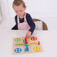 Bigjigs Toys Traditional Ludo Game - Classic Wooden Board Game, Multicoloured, Model BJ904