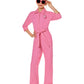 Spirit Halloween Barbie The Movie Kids Pink Power Jumpsuit | Officially Licensed | Barbie The Movie Kids Costumes - L