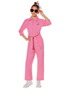 Spirit Halloween Barbie The Movie Kids Pink Power Jumpsuit | Officially Licensed | Barbie The Movie Kids Costumes - L
