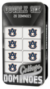 Masterpieces Ncaa Auburn Tigers Collector Edition Double Six Dominoes