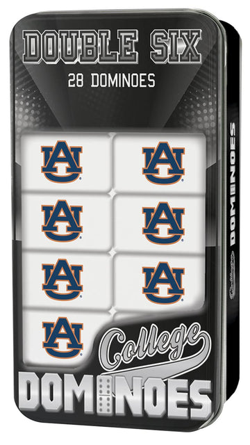 Masterpieces Ncaa Auburn Tigers Collector Edition Double Six Dominoes