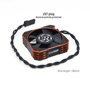 RC Motor Cooling Fan 21000RPM Brushless RC Motor Heatsink 8.4V ESC Cooling Fan Heat Dissipation for 1/10 1/12 1/8 RC Car Orange