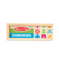 Melissa & Doug Dominoes Game - 28 Colorful Wooden Tiles in Storage Box, Multi-color