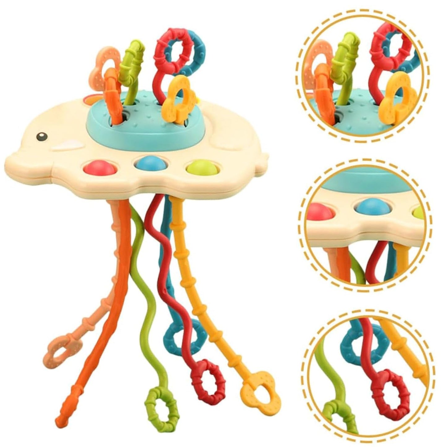 Kipa Gaming Proudly Made In India, Baby Ellie Sensory Montessori Pull String Toy For Teething: Baby First Adventure  TravelFri