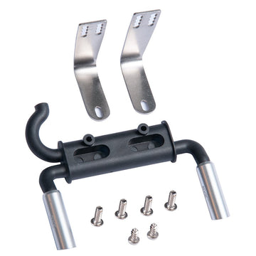 RCLIONS Dual Exhaust Pipe Uprades for TRX4 Bronco Defender,SCX10-ii 90046 90047 1/10 RC Crawler Car Accessories