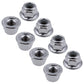 HobbyPark Flange M4 Nylon Lock Nuts for 1/10 Scale RC Car Traxxas Slash 4x4 2WD Stampede VXL Rustler VXL HPI Redcat Axial Racing