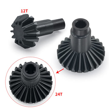 Benedict Harry 24T/12T Front Rear Axles Gear Set for 1/18 RC Car TRX4M TRX4M Crawler Upgrade Replace