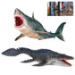 Eoivsh Megalodon & Mosasaurus Realistic Dinosaur Toys Set, Ocean Sea Monster Figures For Party Favors, Collection, Birthday Gifts