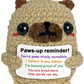 Krinisou Proud of You Crochet Pug Gift, Encouragement Inspirational Graduation Congratulations Gift for Son Daughter from Mom Da