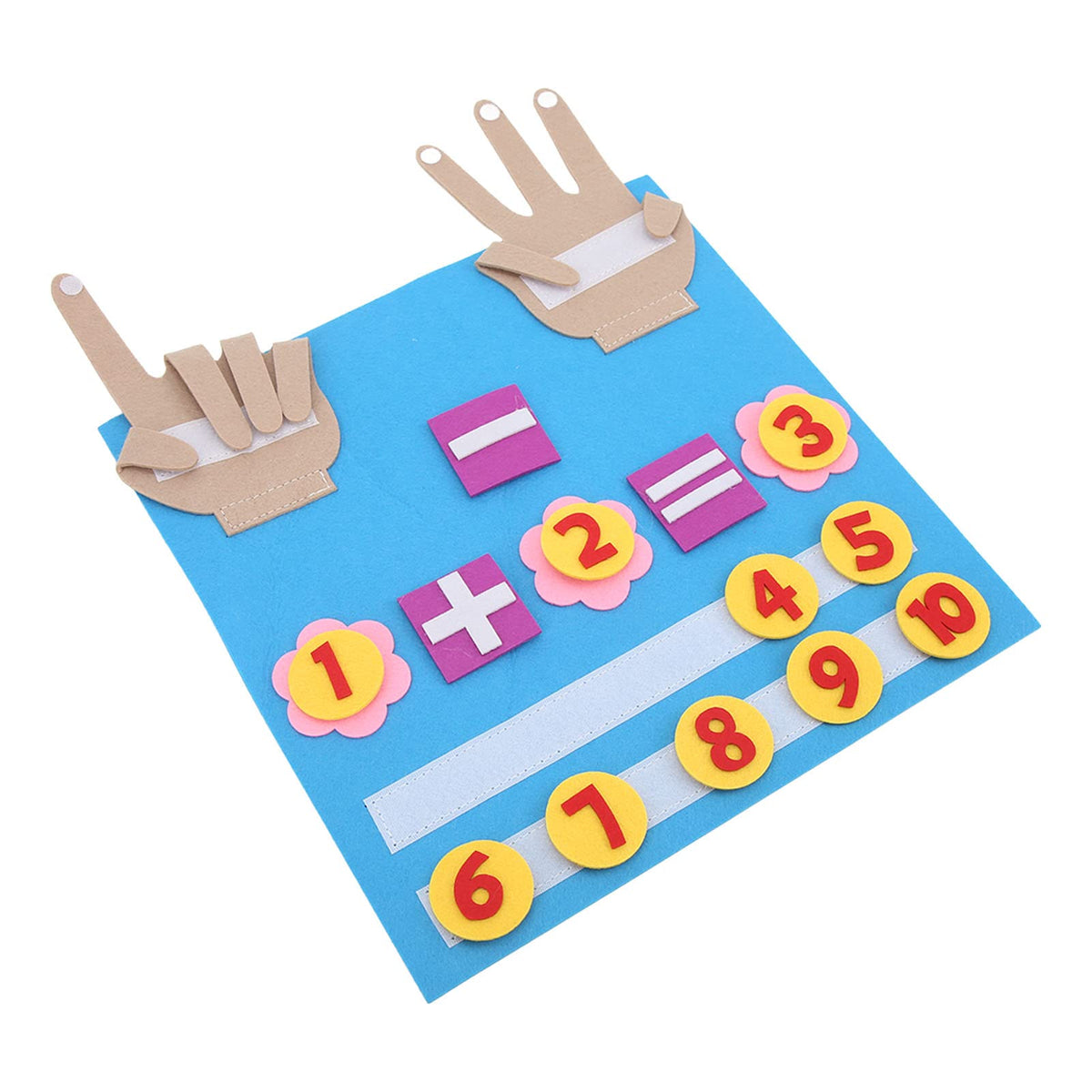ELBME Number Busy Board, Bright Colors Color Cognition Toddler Busy Board Autism Training for Kids
