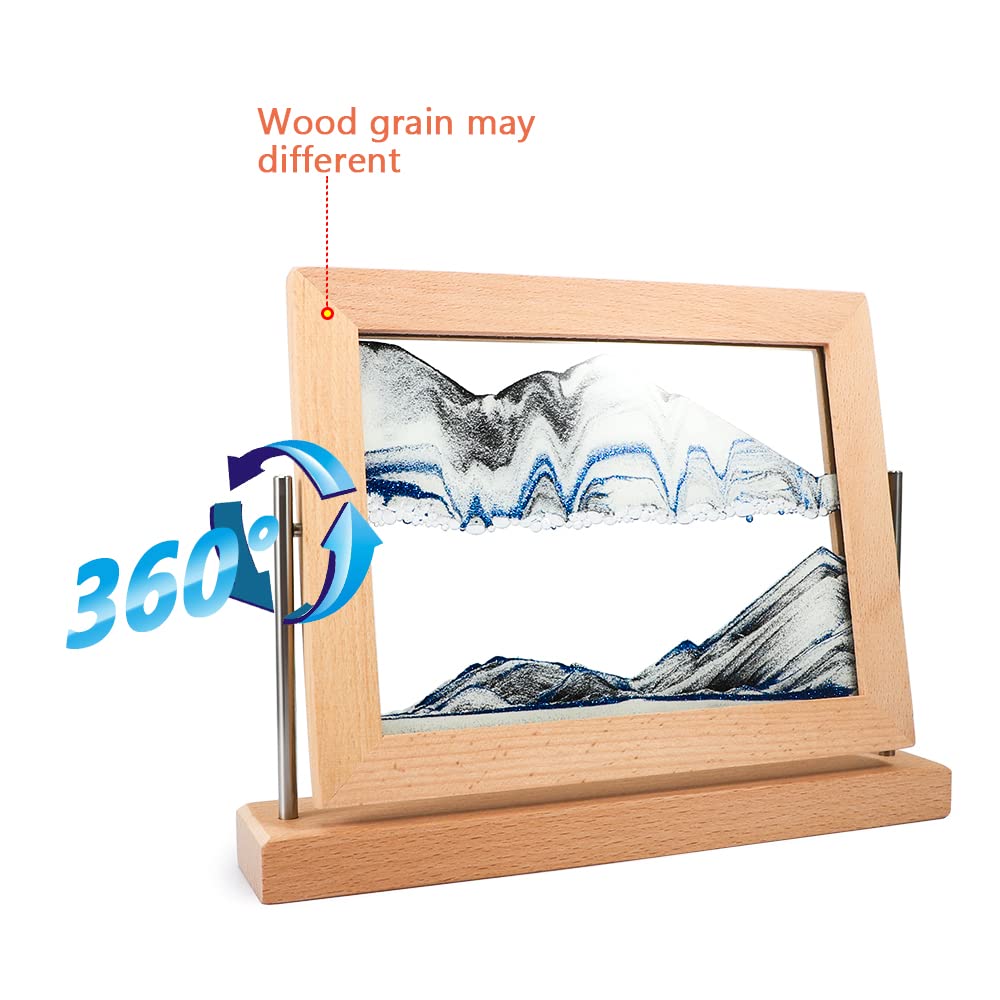 Bochino Moving Sand Art Picture Dynamic Sand Picture 3D Sand Art Frame Sandscape Moving Sand Picture For Home & Office D  Cor