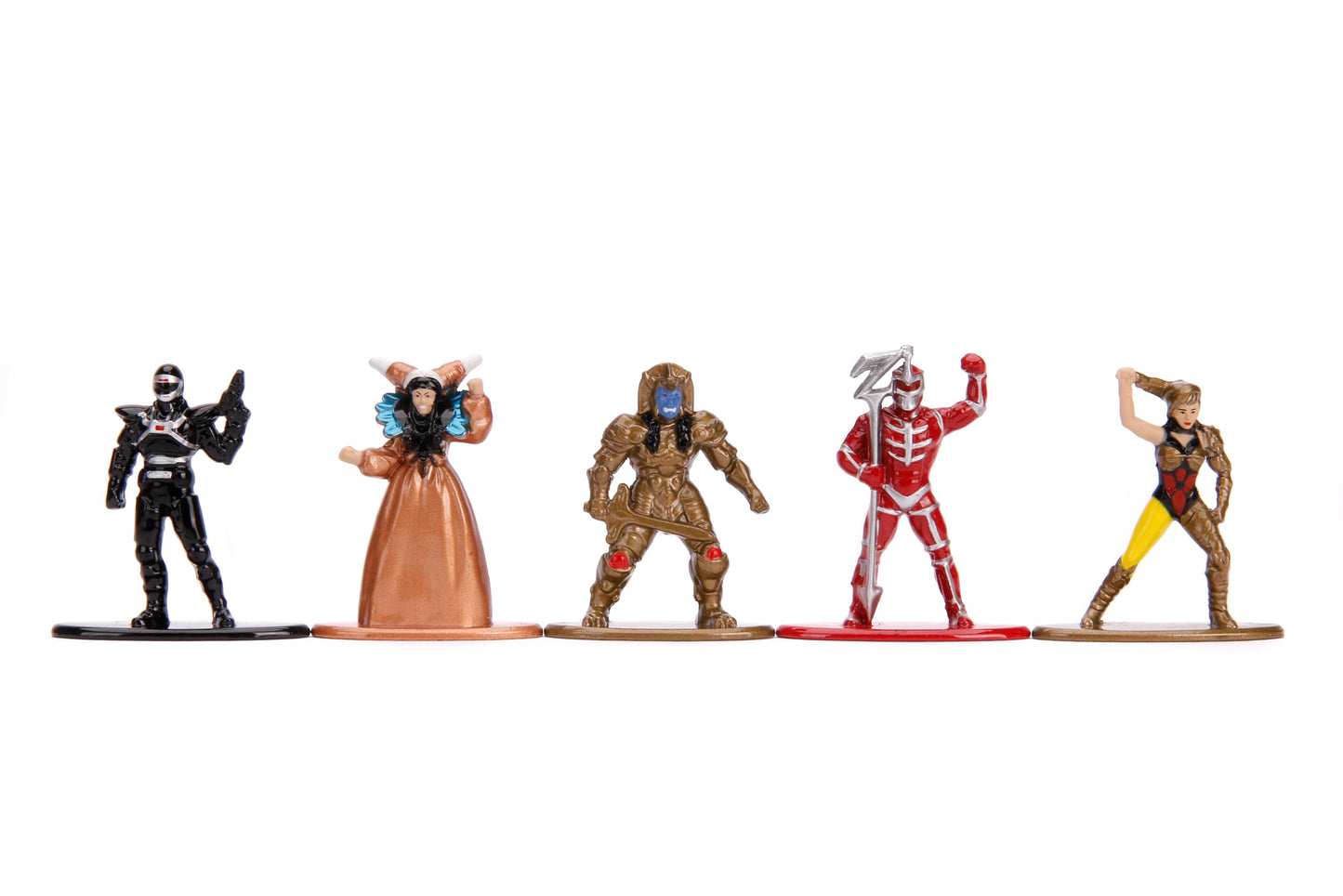 Jada Toys Power Rangers 20-Pack Die-Cast Metal Collectible Figures, 1.65", Multicolor