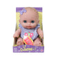 JC Toys Lil Cutesies 8.5" Posable Vinyl Baby Doll - Lulu with Blue Eyes, Removable Outfit, Ages 2+