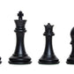 The House Of Staunton - Fischer Plastic Chess Set - Pieces Only - 4.0' King (Black & Natural)